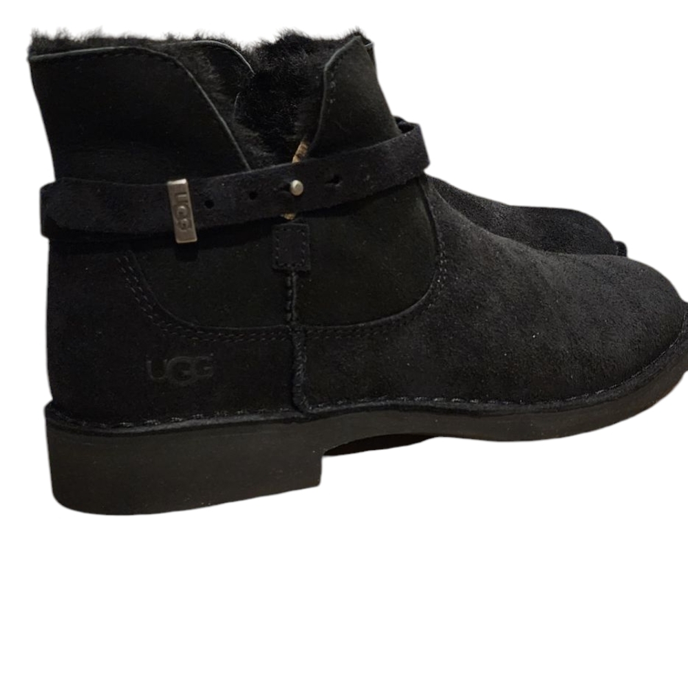 NIB UGG Black Suede Ankle Boots